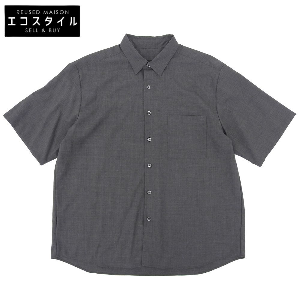 SOPHNET. ソフネット WOOL TROPICALバギーシャツ トップス メンズ グレー S 242033 S