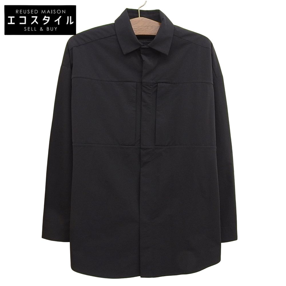 SOPHNET. ソフネット STRETCH TECH 長袖シャツ トップス メンズ ブラック S 242040 S