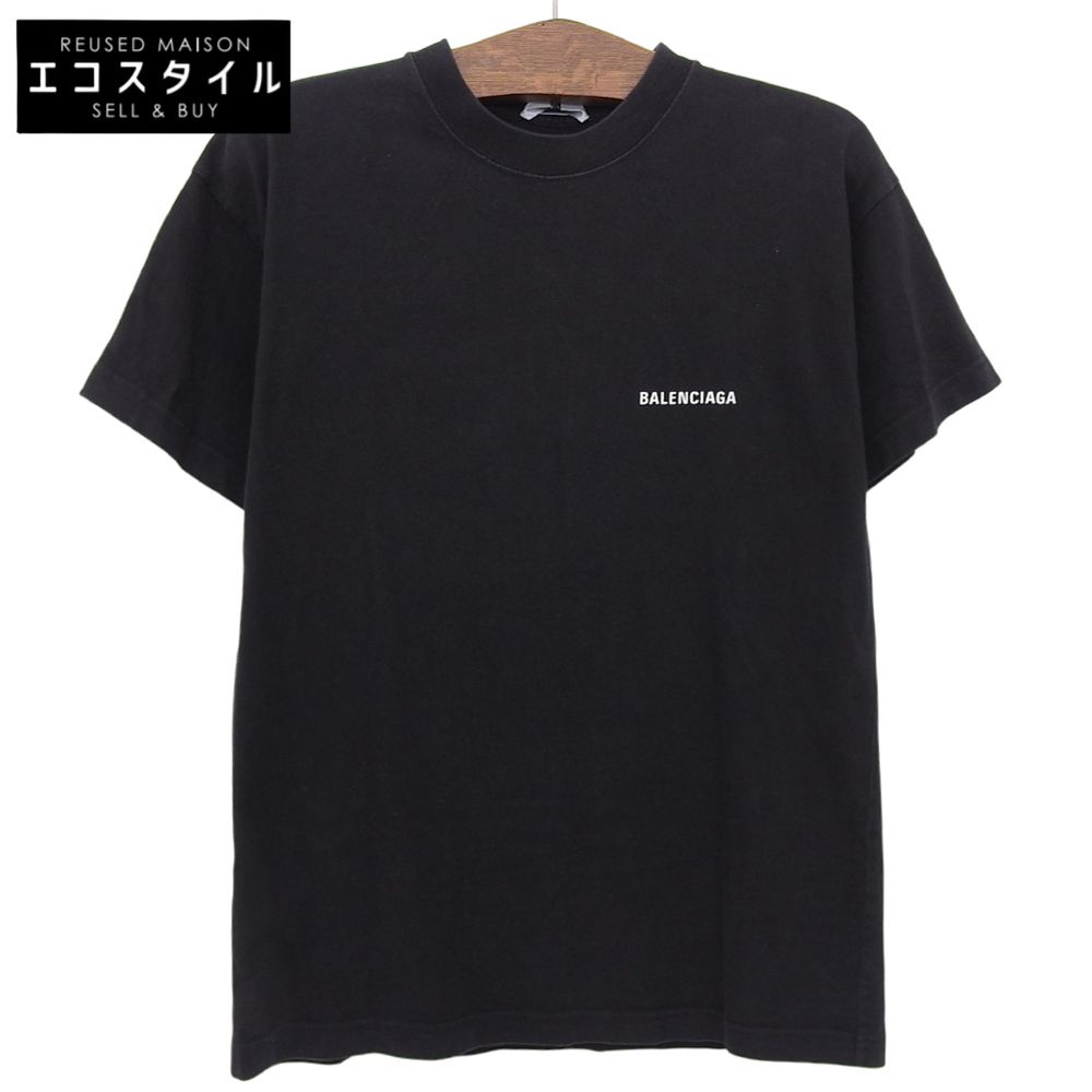 BALENCIAGA バレンシアガ コットン Tシャツ トップス メンズ 黒 ブラック M 612965 TIVG5 21年 M