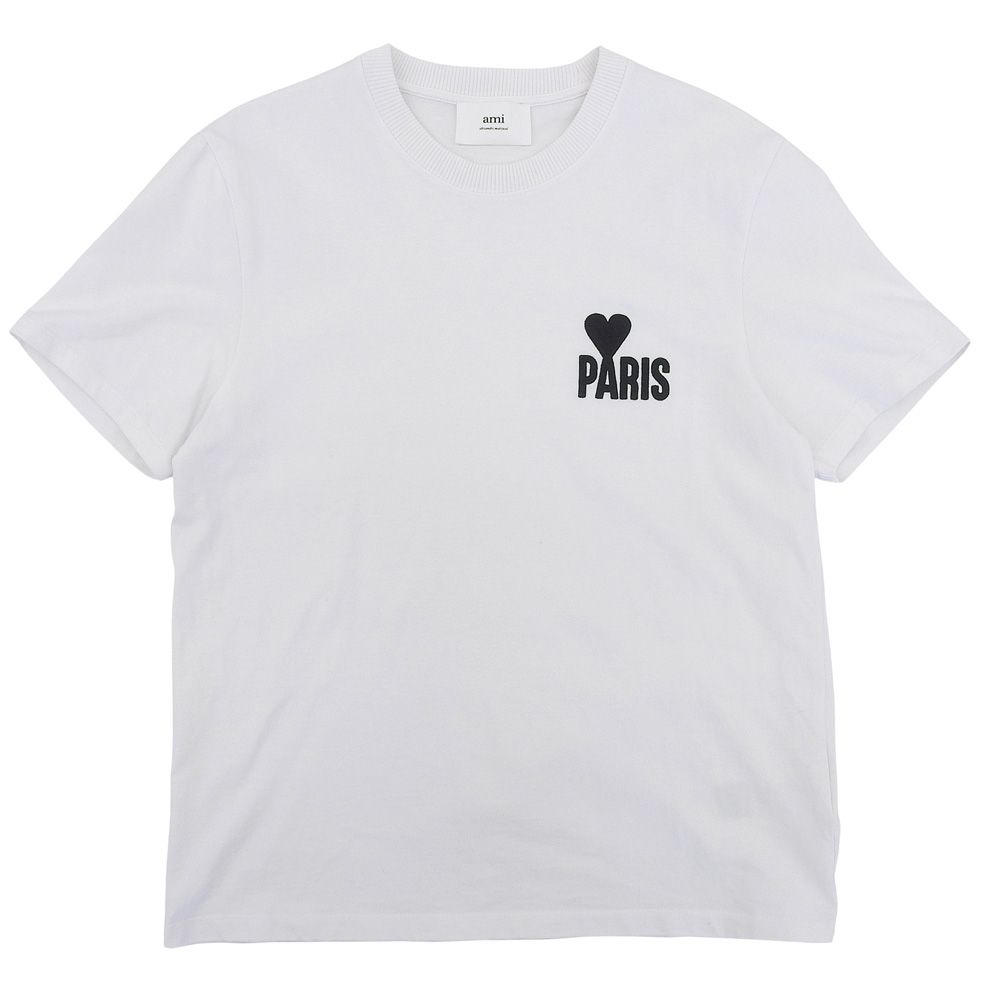 AMI PARIS アミパリス PARIS ADC TSHIRT BRANC Tシャツ トップス レディース 白 ホワイト L L