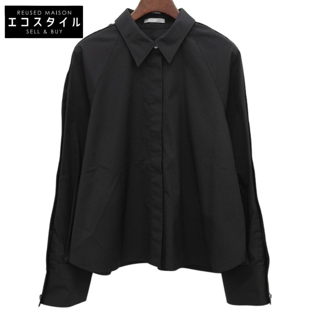 theory luxe セオリーリュクス Luxe Cotton Airy シャツ トップス レディース ブラック 38 38