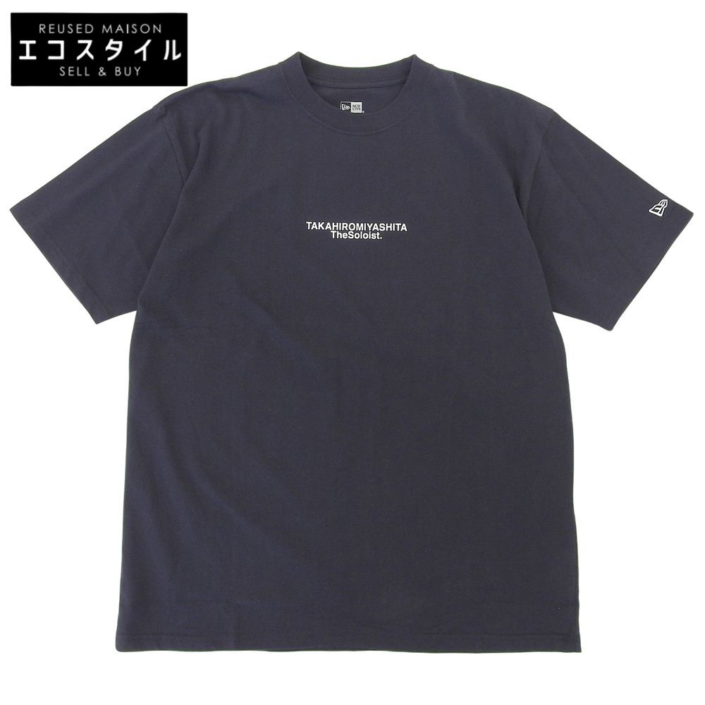 NEWERA ニューエラ コットン レギュラーフィット Tシャツ トップス メンズ ネイビー XXL 24SS XXL