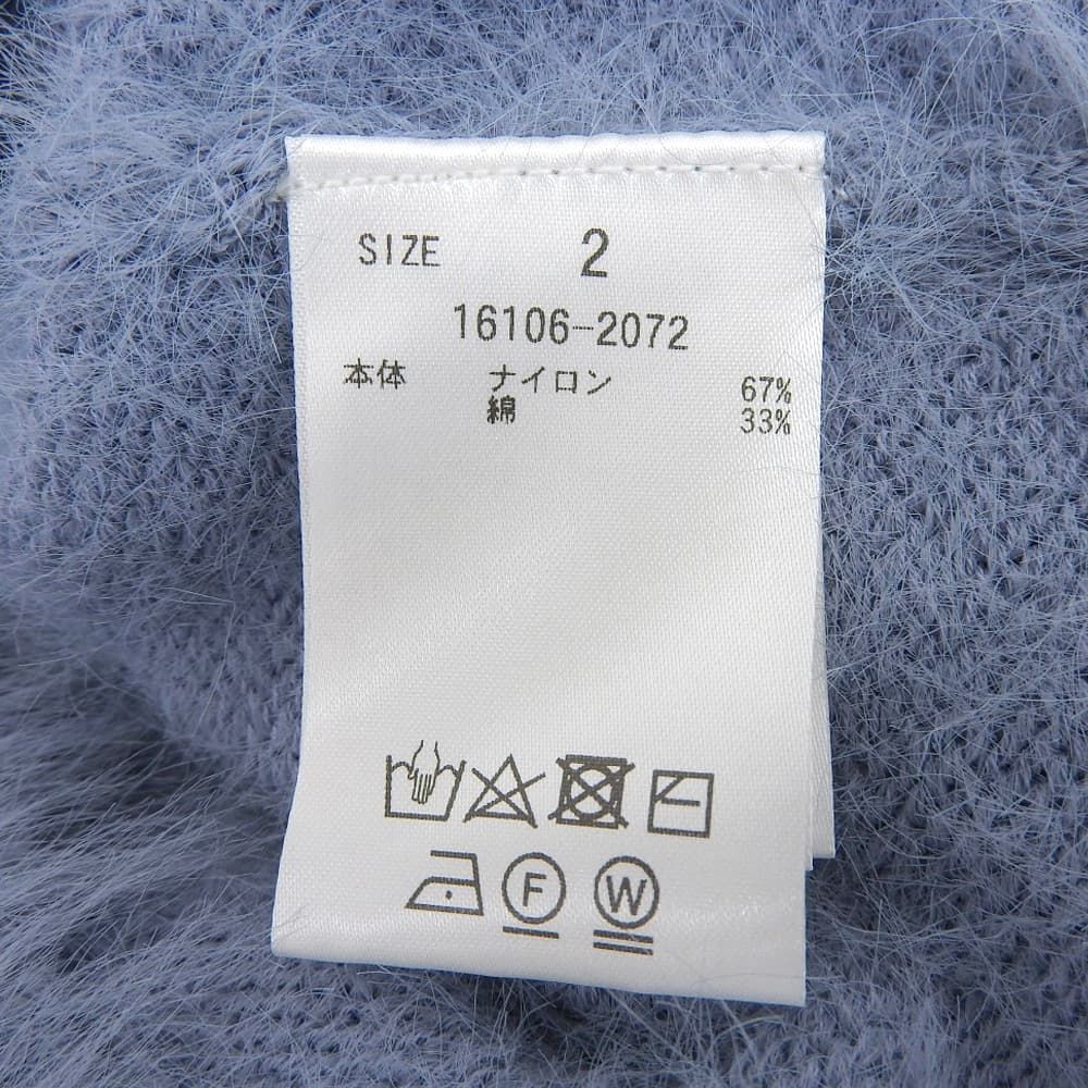  CLANE クラネ SHAGGY SLEEVE KNIT TOPS トップス レディース ブルー 2 16106-2072 24 SS その他 トップス