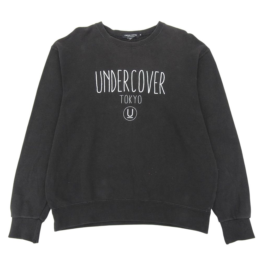 UNDERCOVER アンダーカバー コットン ロゴ スウェット トップス メンズ ブラック M