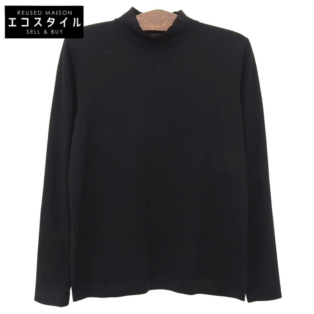 ZANONE ザノーネ ウール ナイロン モックネック ハイゲージニットソー トップス メンズ 黒 ブラック 48 811965 Z 0290