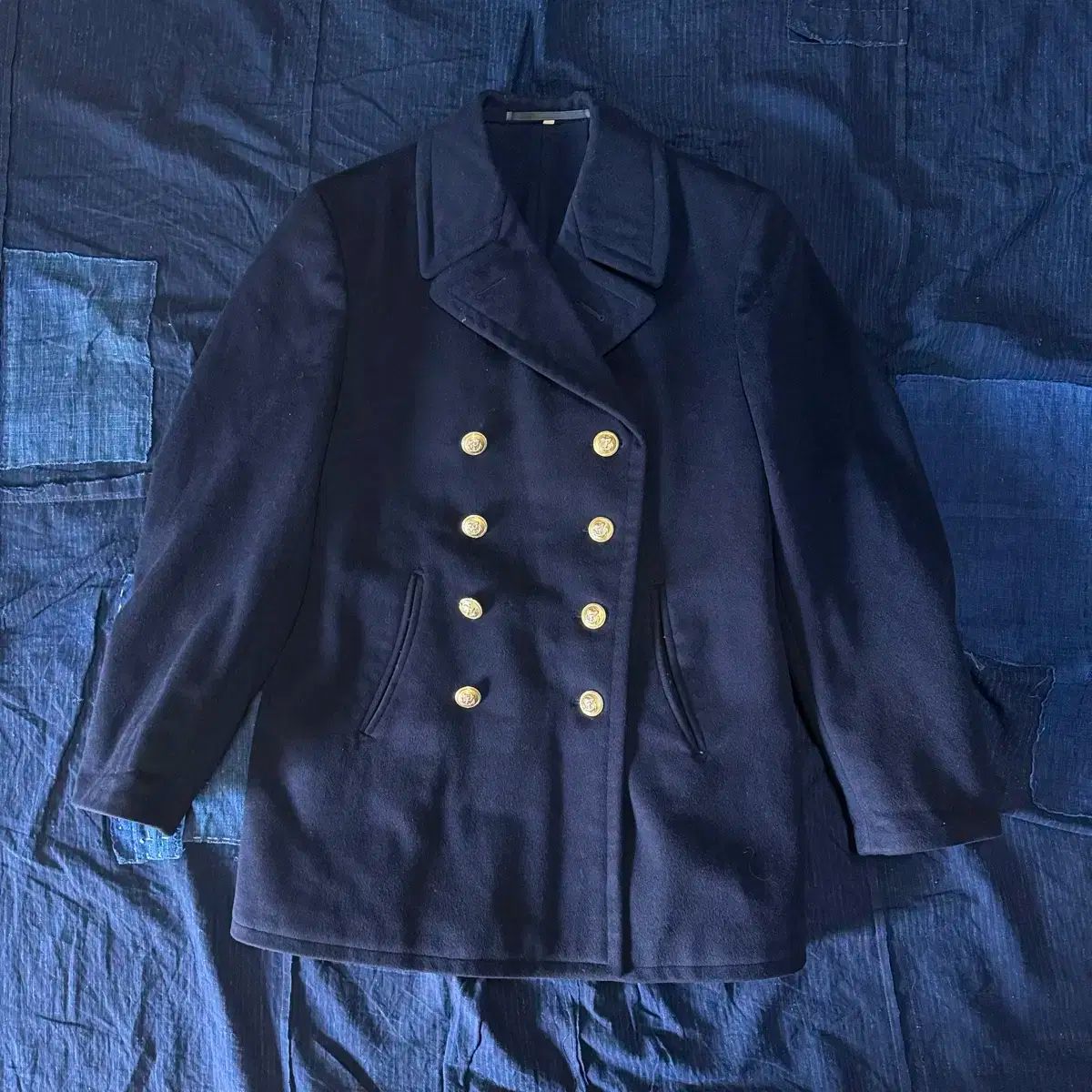 60s ドイツ 海軍 ダブル ブレスト ピーコート 18