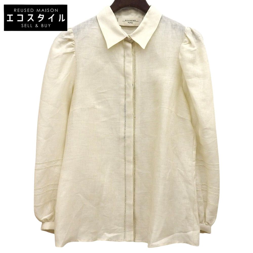 Max MaraWEEKEND マックスマーラウィークエンド リネン シャツ トップス レディース アイボリー 40 511108116 40