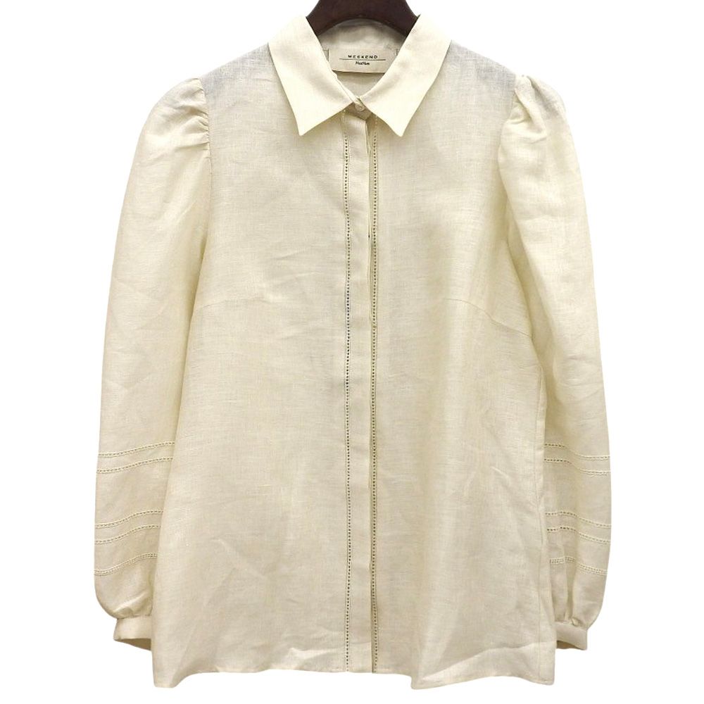 Max MaraWEEKEND マックスマーラウィークエンド リネン シャツ トップス レディース アイボリー 40 511108116 40
