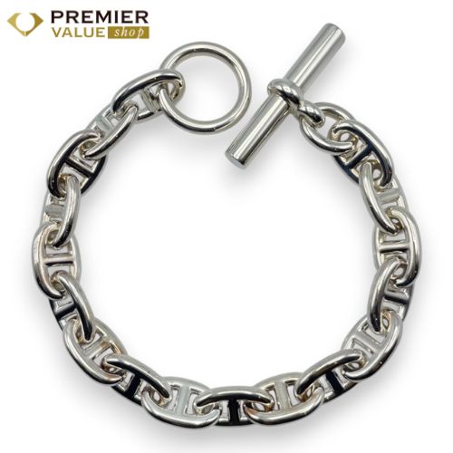 エルメス シェーヌ ダンクル ブレスレット MM シルバー925 17コマ