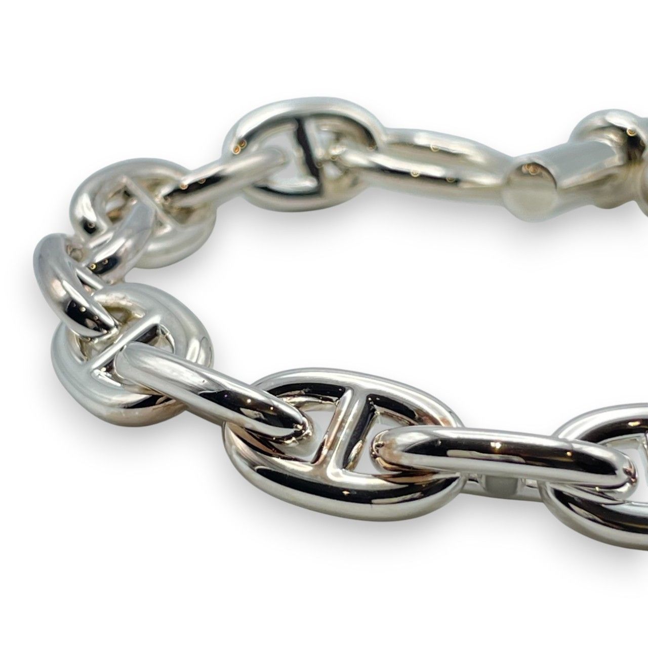 エルメス シェーヌ ダンクル ブレスレット MM シルバー925 17コマ