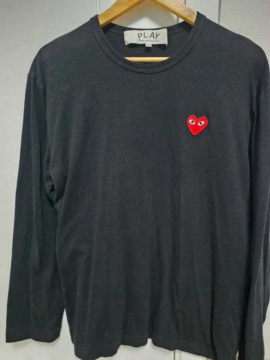 XL コム デ ギャルソン 黒 長袖Tシャツ ロングスリーブ