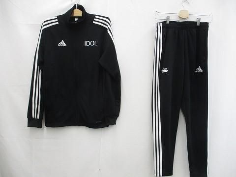 優 アディダス adidas × BiSH ビッシュ ジャージ上下セット L 黒 ブラック ユニセックス