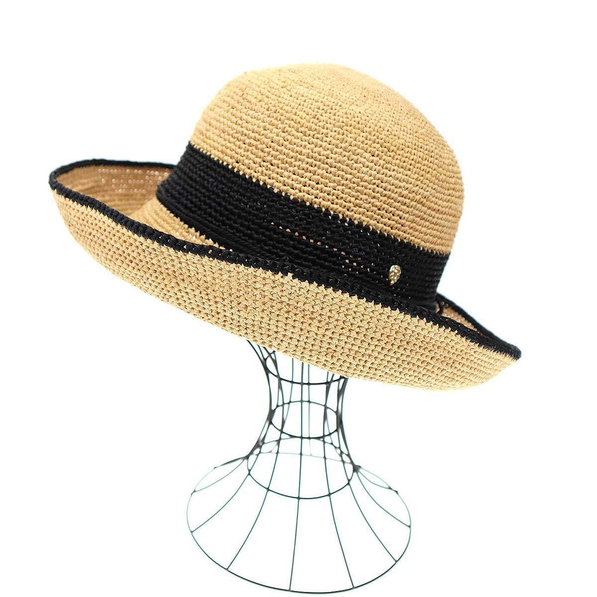 新品タグ付 ヘレンカミンスキー 麦わら帽子 ベージュ villa9 ヌガー