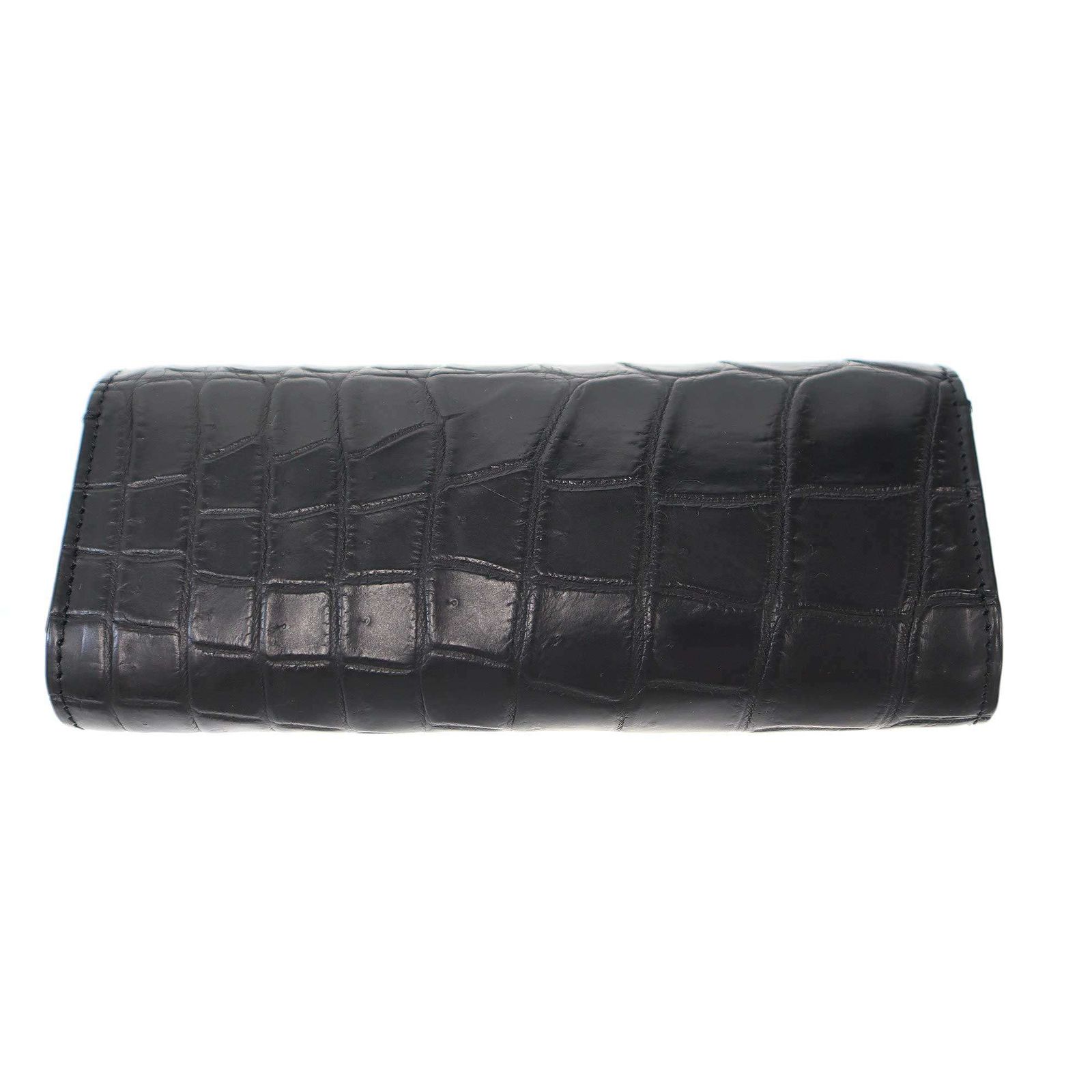 THE LAST ART PROJECT ザ ラストアートプロダクション MONACO GLARE クロコダイルレザー アイウェアケース ブラック