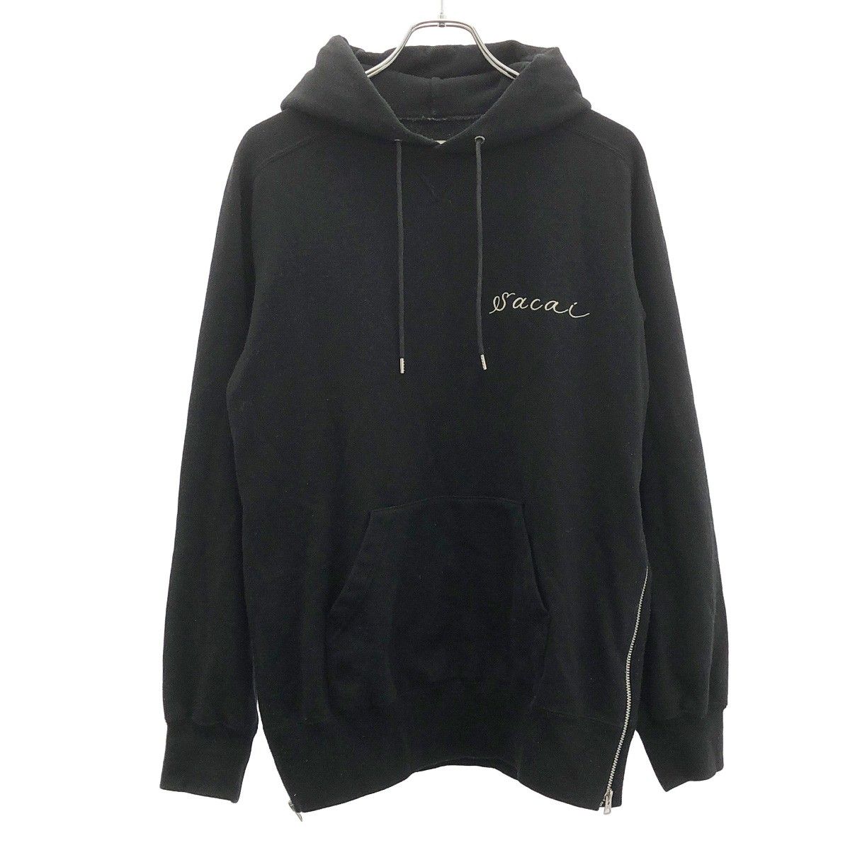 sacai サイドジップパーカー A.P.C×sacai サイドジップロゴスウェット