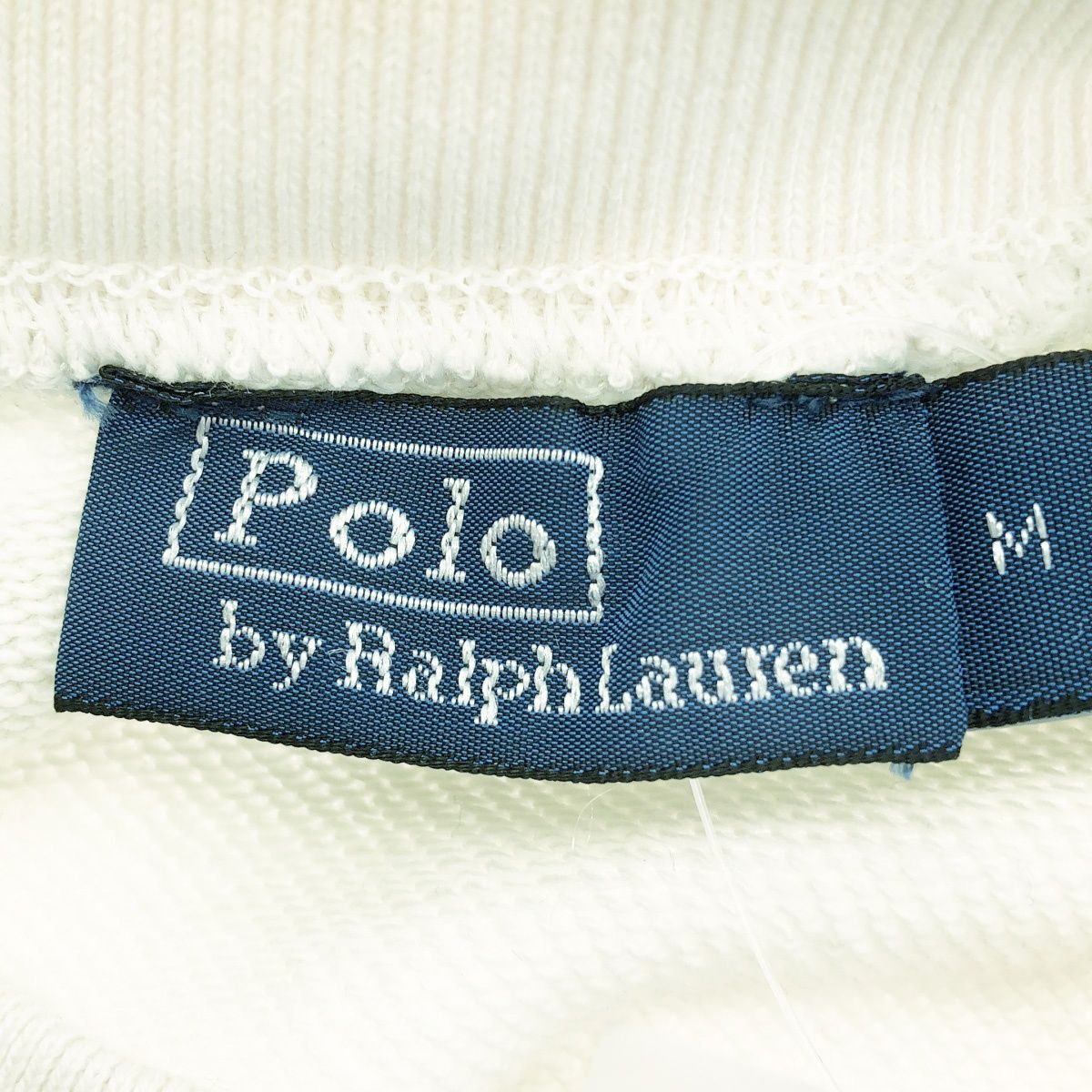 Polo by Ralph Lauren ポロ バイ ラルフ ローレン 25SS ロゴフラッグ フレンチ テリークルーネックスウェットトレーナー  アイボリー系 M POLO RALPH LAUREN（ポロ・ラルフローレン） トレーナー スウェット