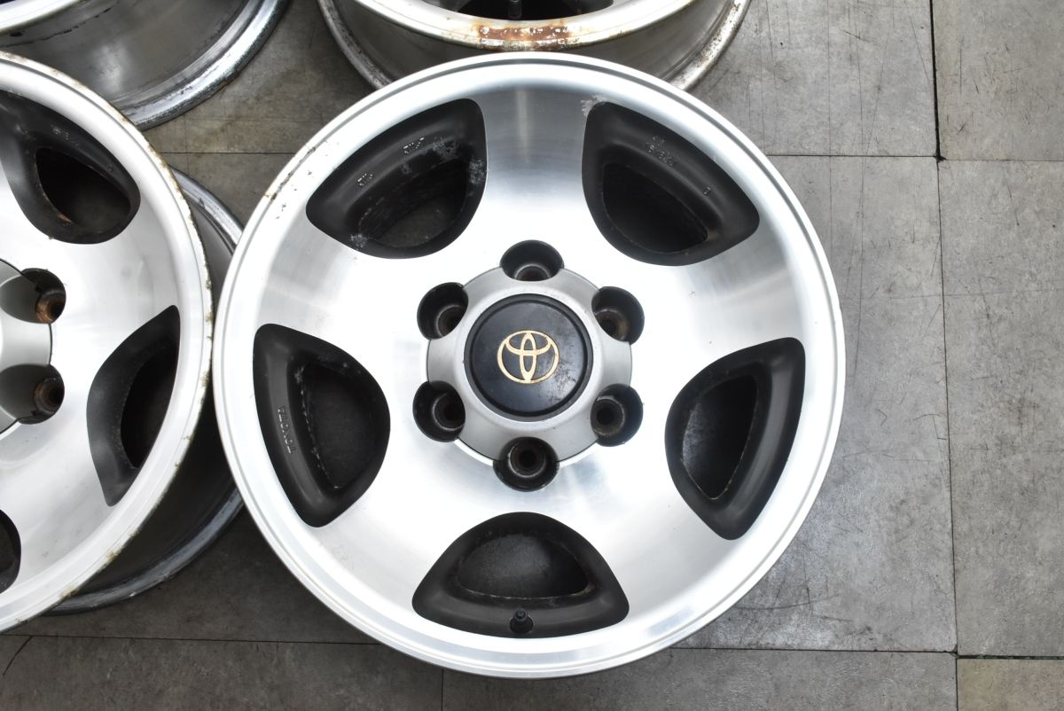  大 トヨタ 80 ランドクルーザー 16 in 8 JJ 0 PCD 139 7 4本セット ノーマル戻し 交換用 スタッドレス用に 16インチ ホイール