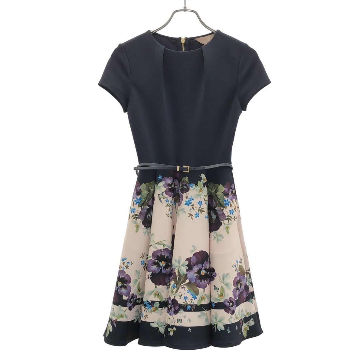 TED BAKER テッドベーカー フラワープリントジャージーワンピース