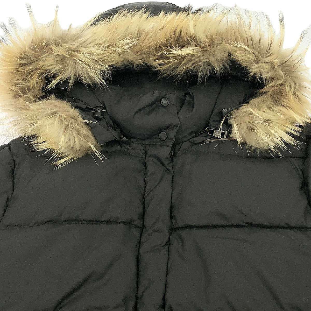 MONCLER モンクレール 茶タグ ファーダウンジャケット ブラック 2