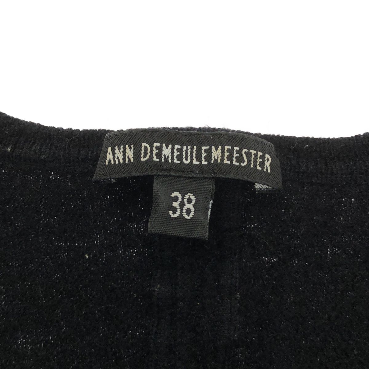 ANN DEMEULEMEESTER アンドゥムルメステール バックデザインVネック