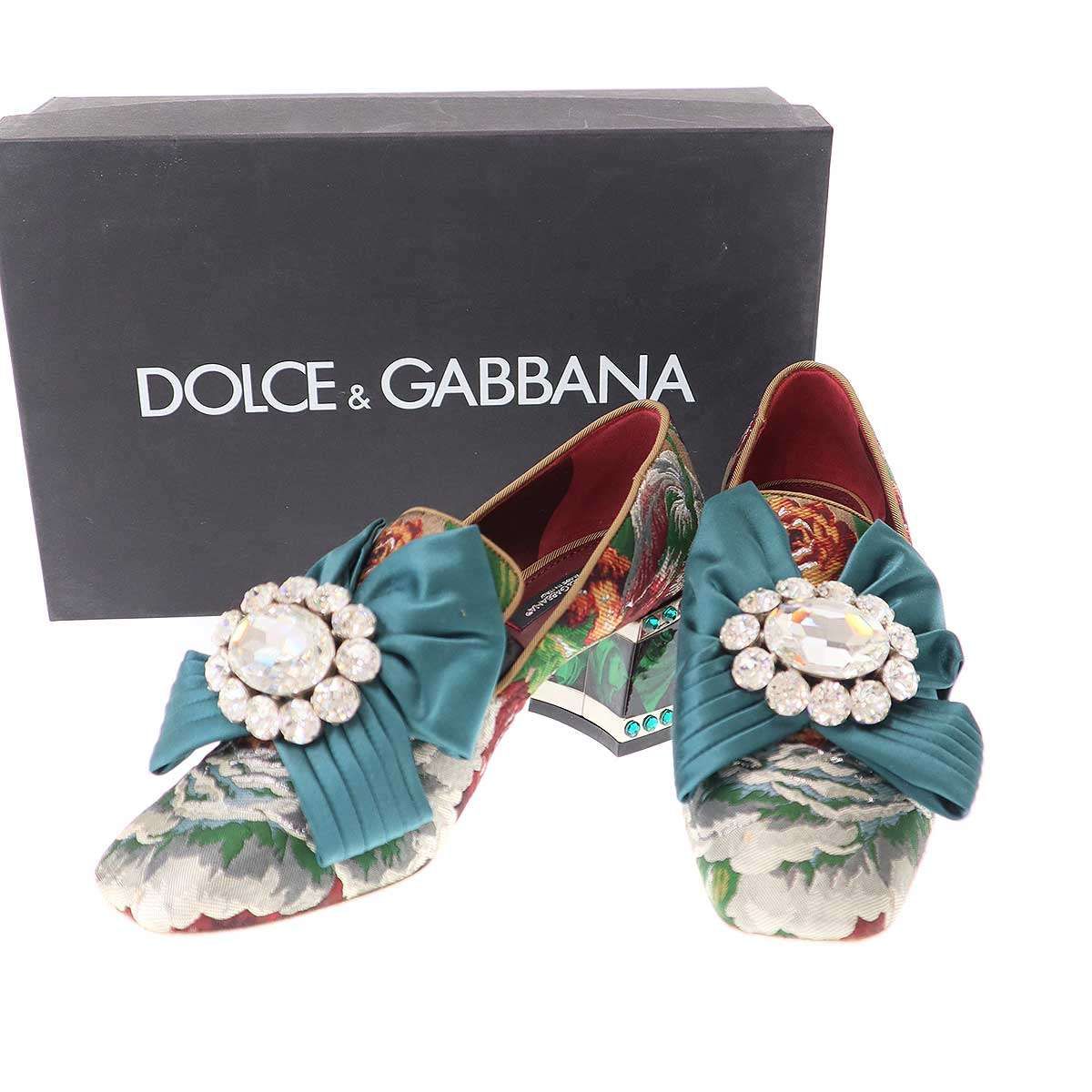 DOLCE&GABBANA ドルチェ＆ガッバーナ フラワージャガード ビジュー