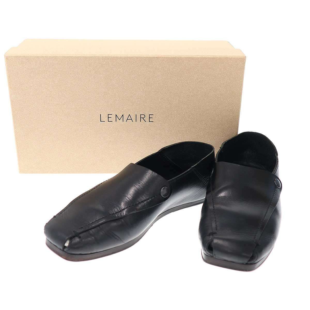LEMAIRE ルメール 22SS FOLDED MULES レザーシューズ FO319 LL196