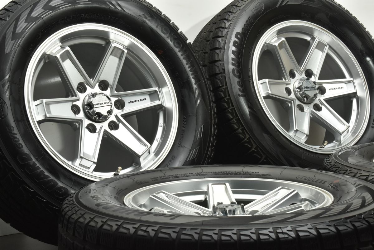 良好 KEELER 17 in 8 J 25 PCD 139 7 ヨコハマ アイスガード G 075 265 65 R ランドクルーザープラド ハイラックス サーフ 交換用 可