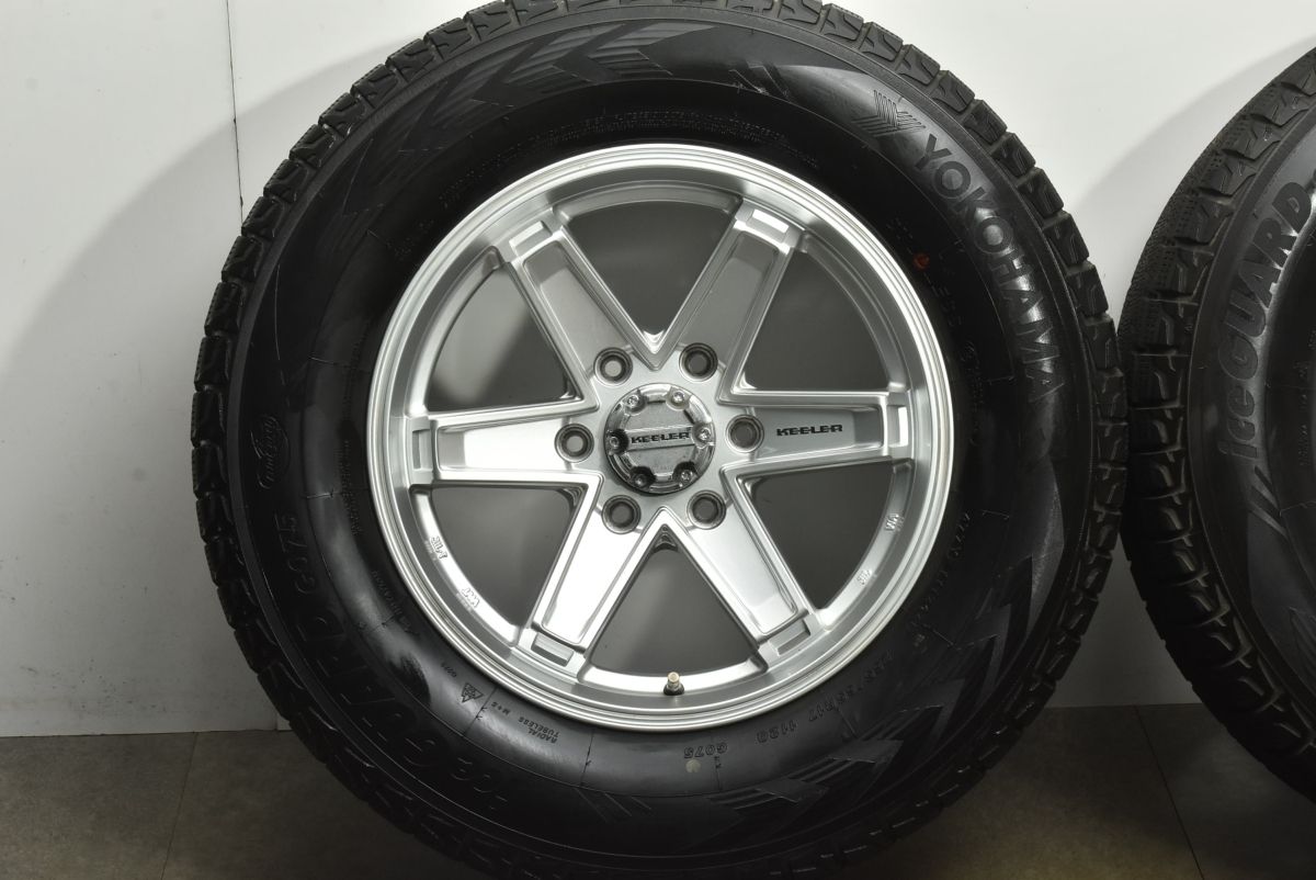 良好 KEELER 17 in 8 J 25 PCD 139 7 ヨコハマ アイスガード G 075 265 65 R ランドクルーザープラド ハイラックス サーフ 交換用 可 17インチ タイヤ ホイールセット