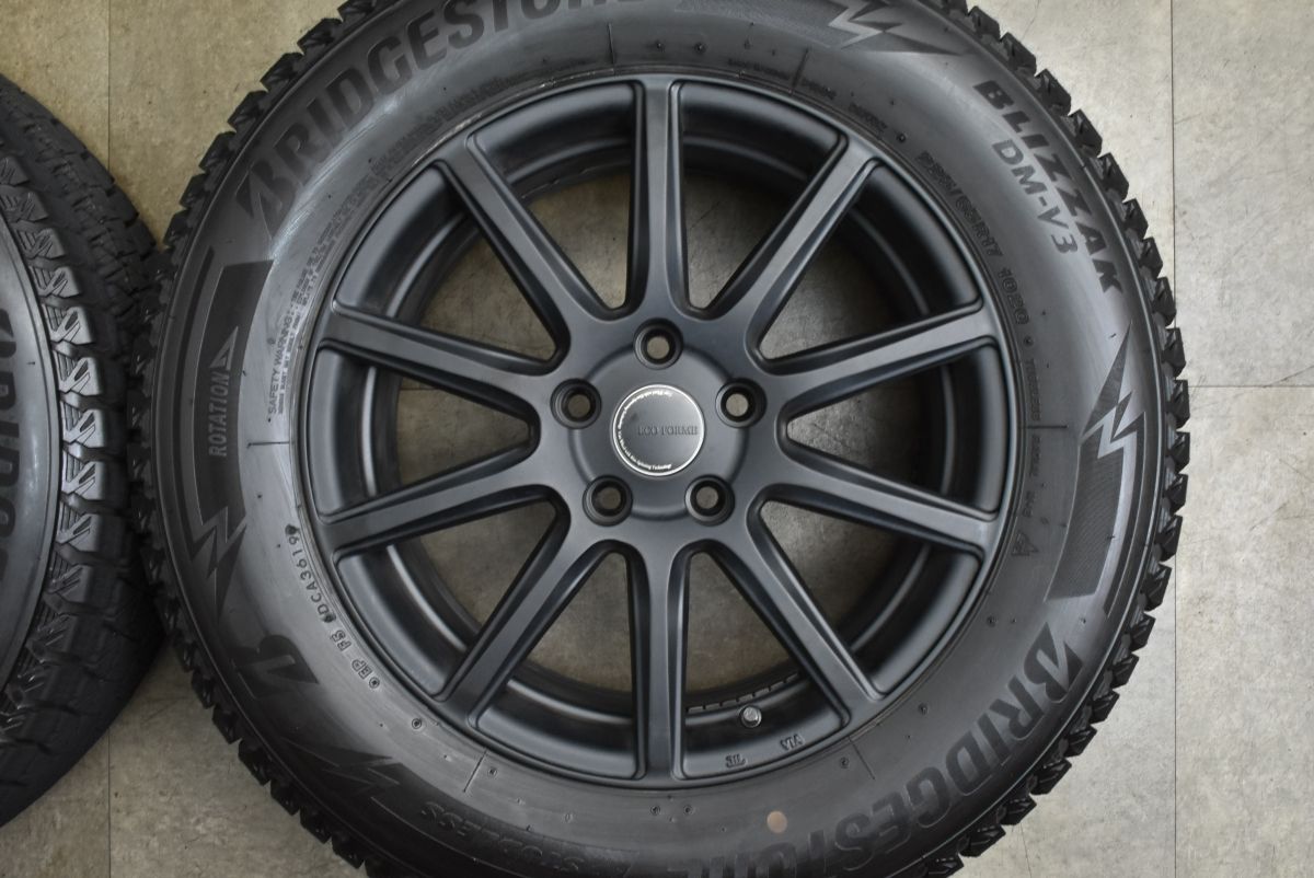  レガシィアウトバック CR Vなどに エコフォルム 17 in 7 J 53 PCD 114 3 ブリヂストン ブリザック DM V 225 65 R KE CX 5 17インチ タイヤ ホイールセット