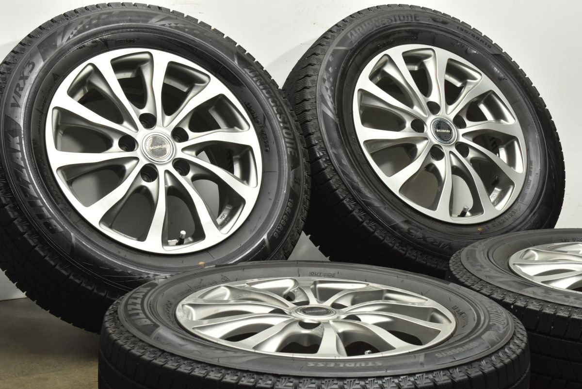 バリ溝 バルミナ 15 in 6 J 45 PCD 114 3 ブリヂストン ブリザック VRX 195 65 R ノア ヴォクシー ステップワゴン セレナ アクセラ