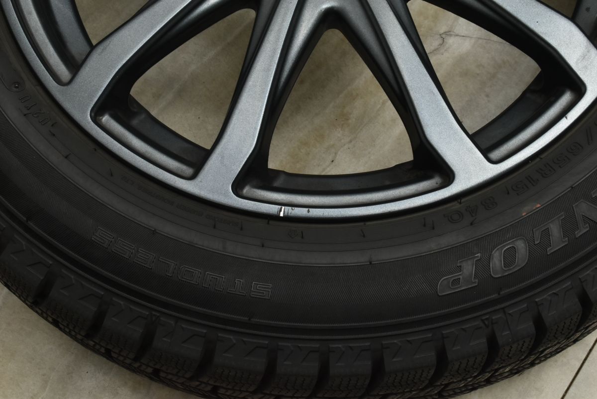  良好品 LEBEN 15 in 5 J 45 PCD 100 ダンロップ ウィンターマックス WM 02 175 65 R アクア ヴィッツ フィット カローラフィールダー 15インチ タイヤ ホイールセット