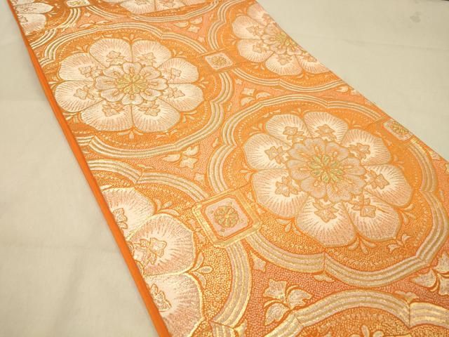 平和屋着物◎六通柄袋帯 正倉院花文 金糸 正絹 逸品 DAAY4130jm - メルカリ
