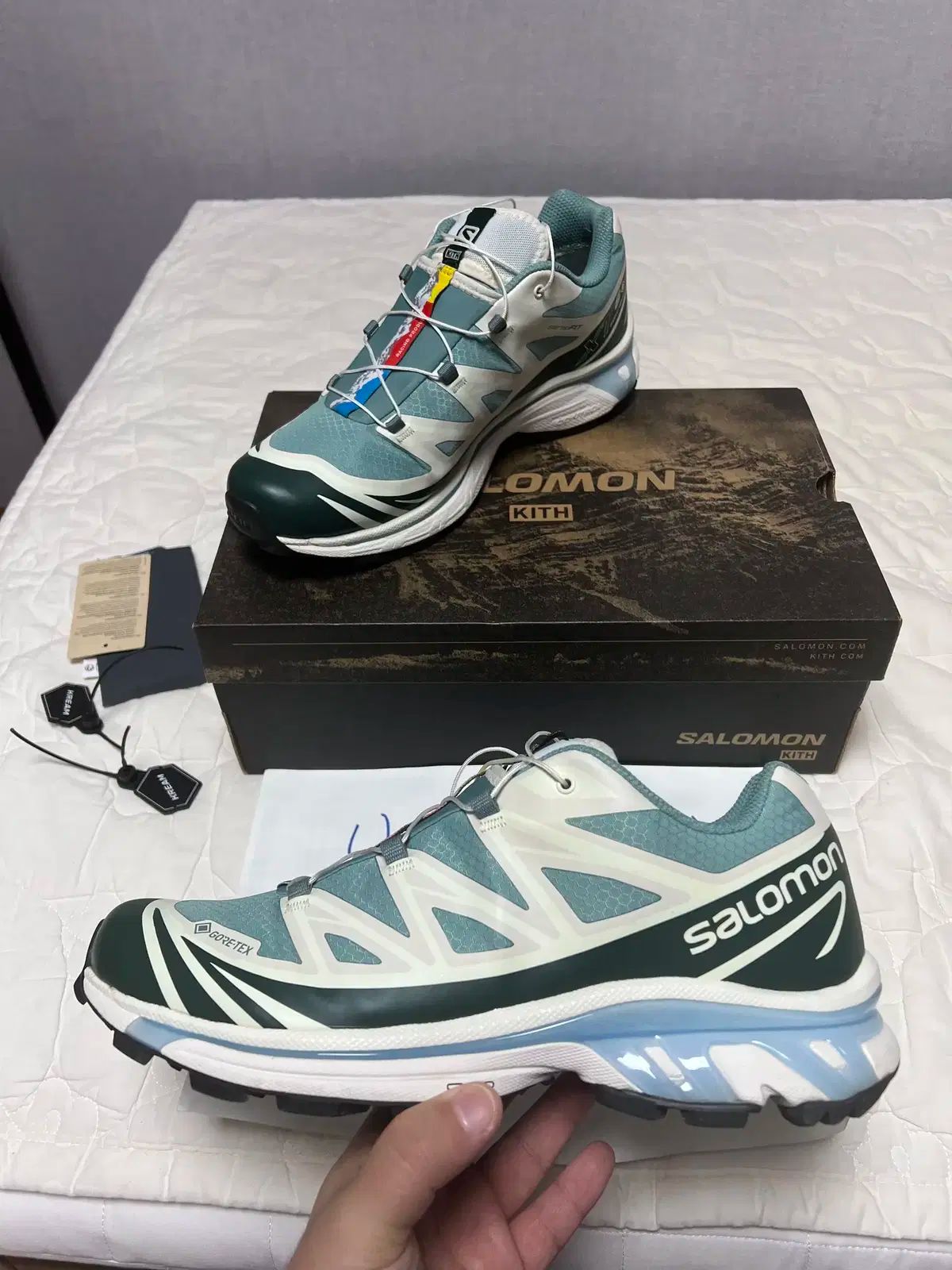 275 サロモン x KITH キス XT-6 ゴアテックス トレイル 폰데로사 パイナップル バニラ アイス