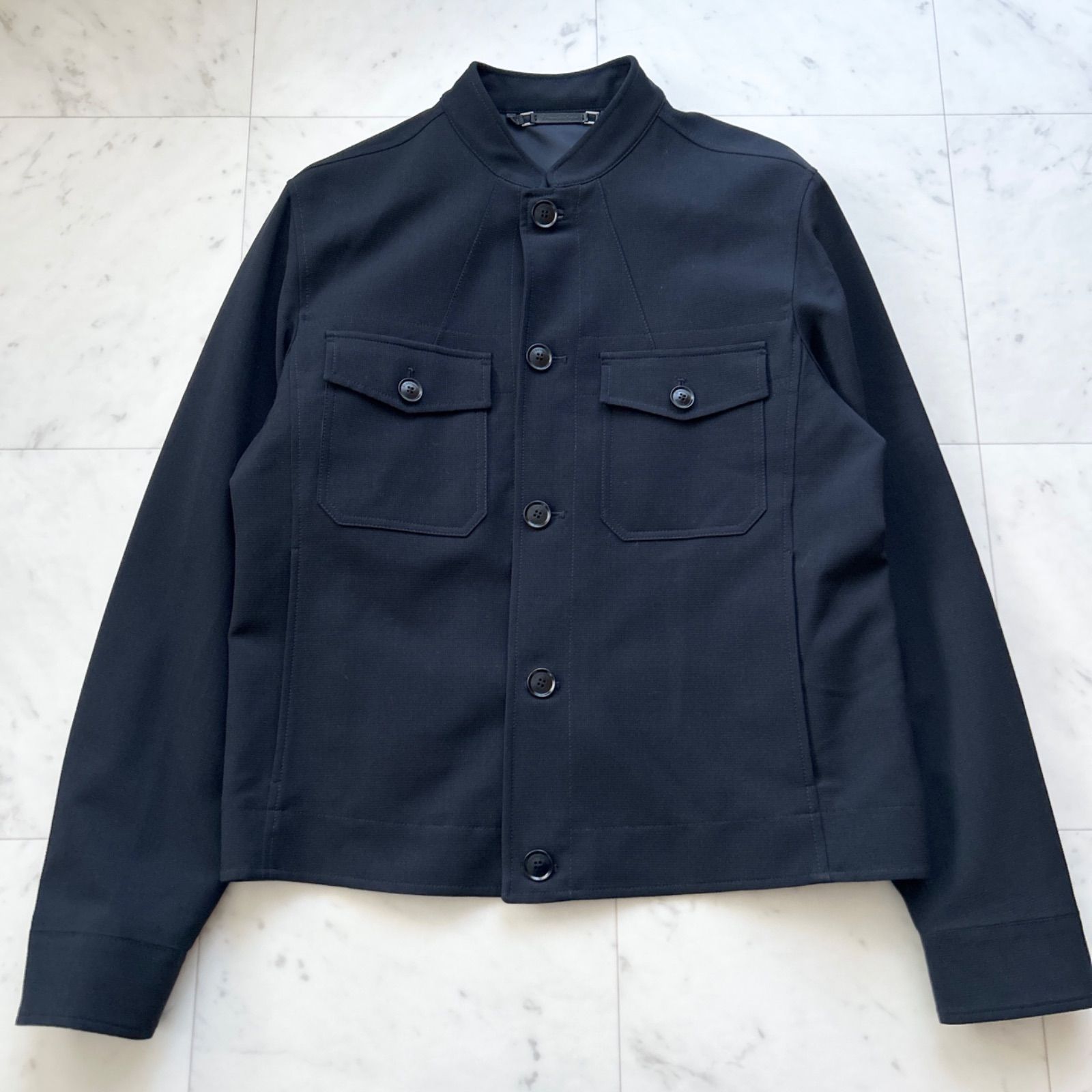 現行 Ermenegildo ZEGNA ELEMENT TROFEO ブルゾン ジャケット ダークネイビー 50 Lサイズ