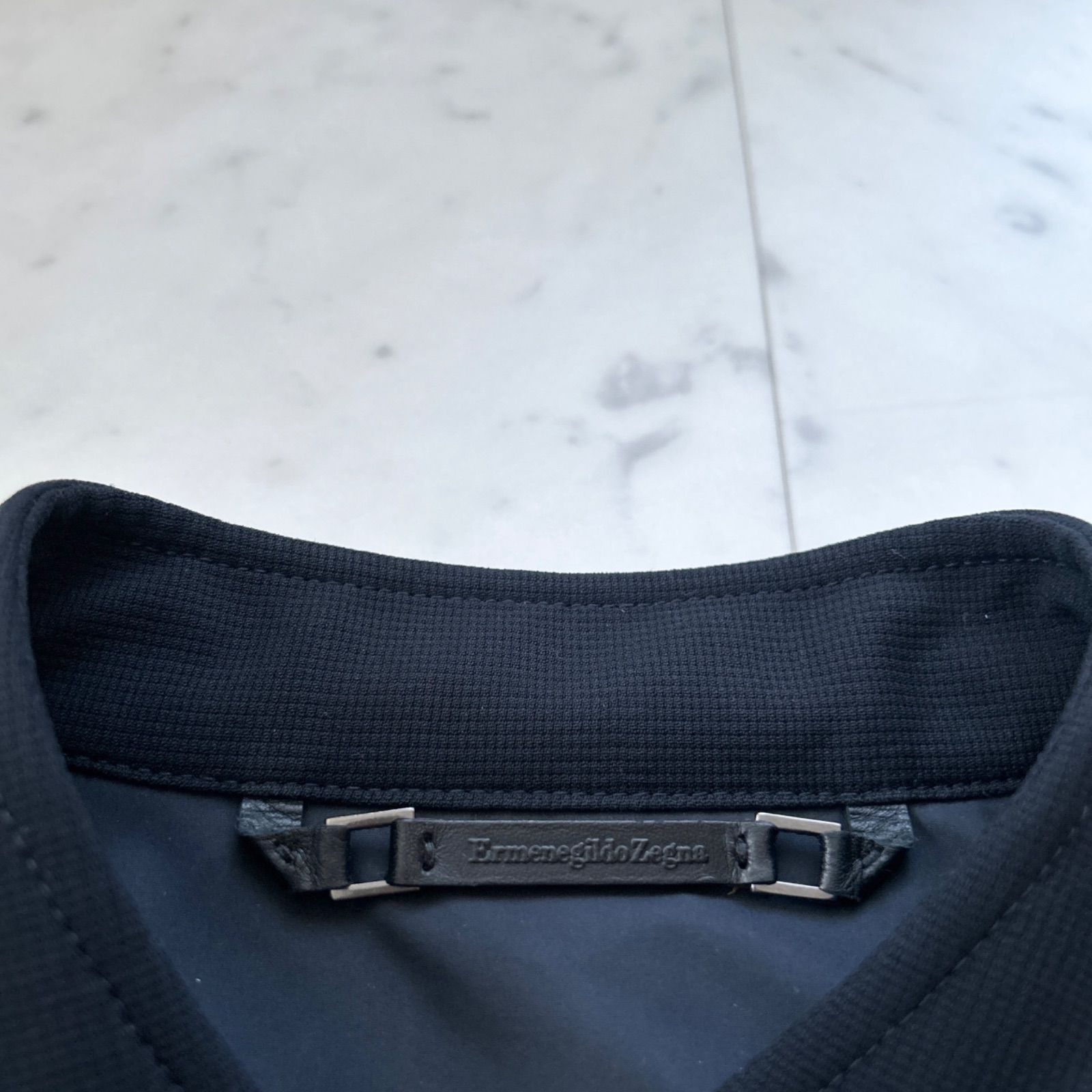 現行 Ermenegildo ZEGNA ELEMENT TROFEO ブルゾン ジャケット ダークネイビー 50 Lサイズ