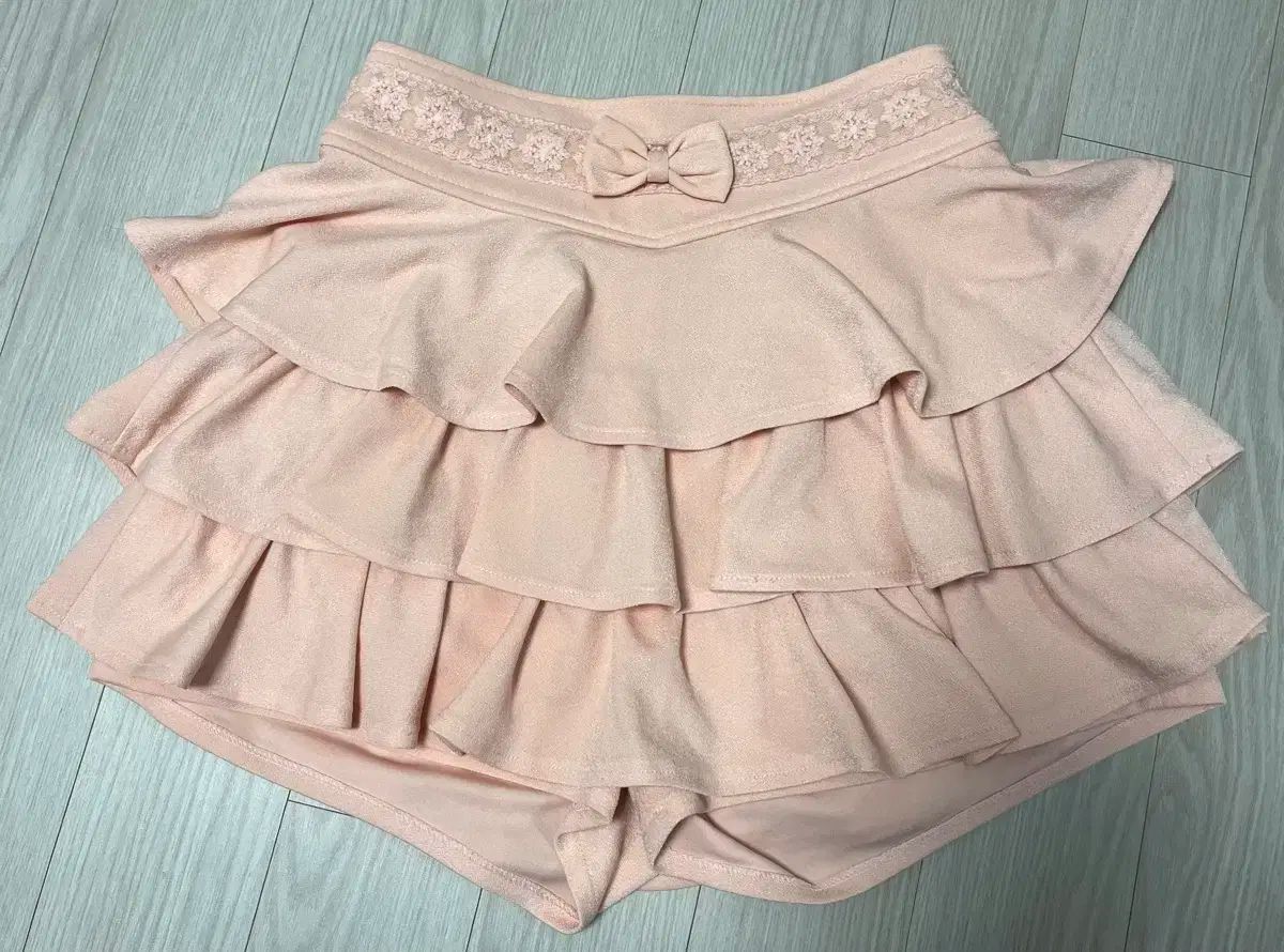 ヴィンテージ リズリサ ピンク フリル キュロット スカート ズボン リボン