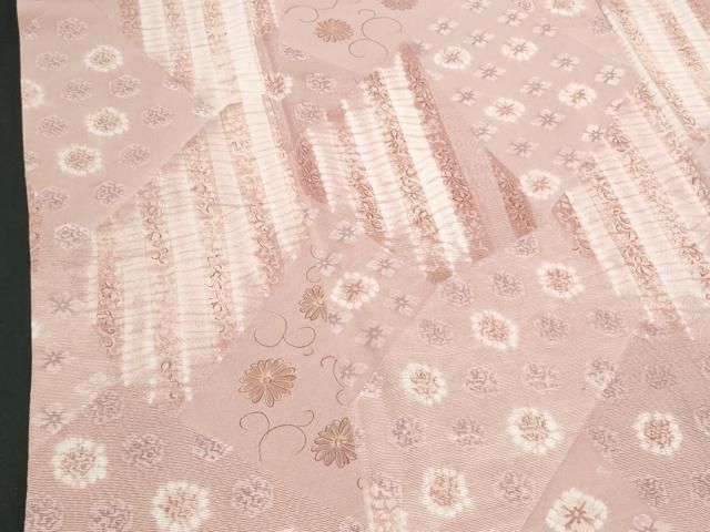 平和屋着物□上質な小紋 絞り 切嵌花文 正絹 逸品 CAAY7936fb - メルカリ