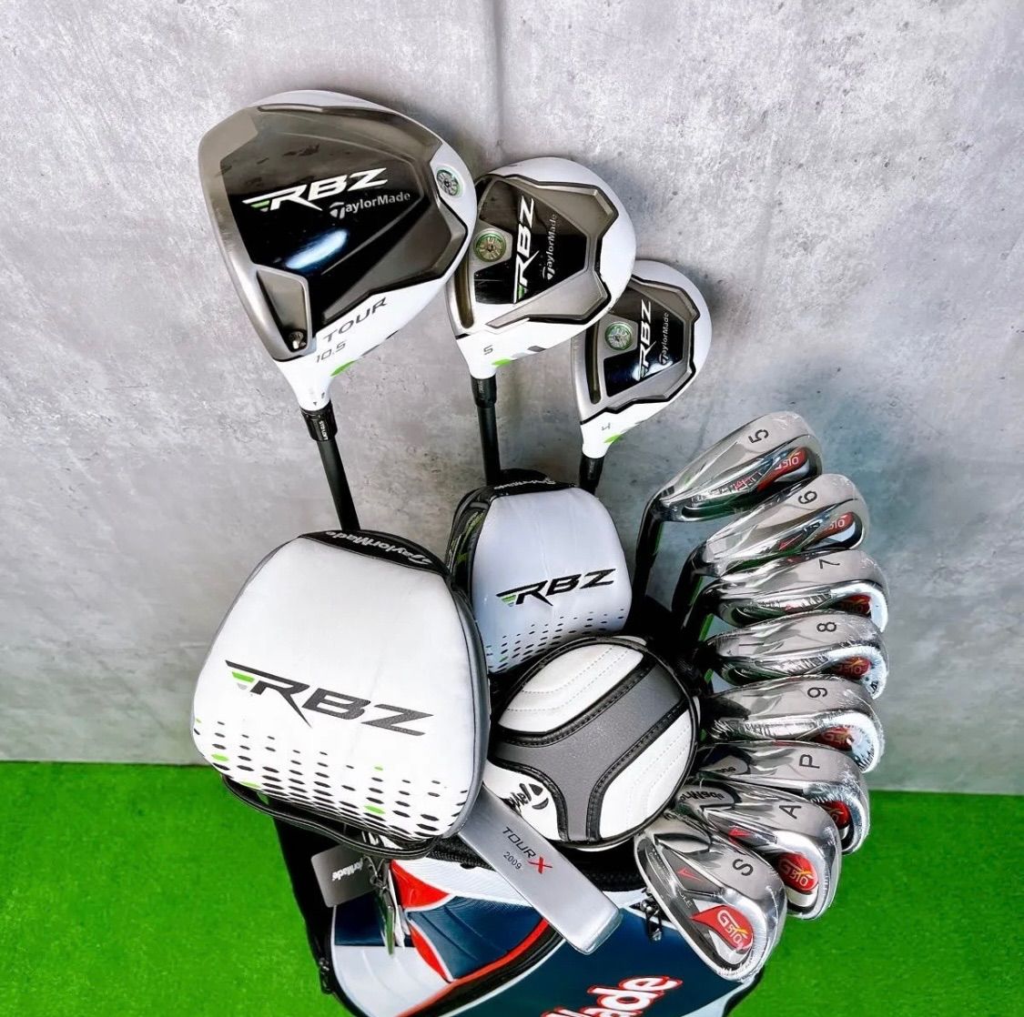 レフティ メンズ テーラーメイド RBZ ゴルフクラブセット 左打ち 12本 入門者 TaylorMade WORLD EAGLE TOUR X