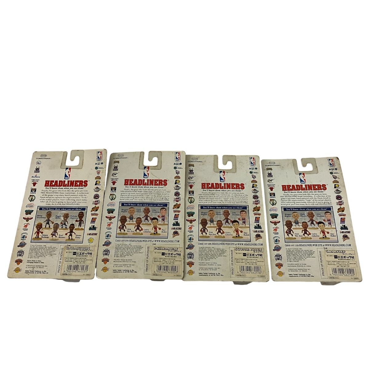 HEADLINERS NBA 4点セット バスケットボール 選手 フィギュア ミニ 未