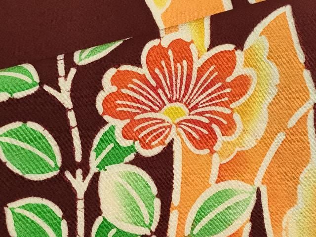 平和屋着物□訪問着 草花文 鬼しぼ縮緬 正絹 逸品 CAAZ1238ou - メルカリ