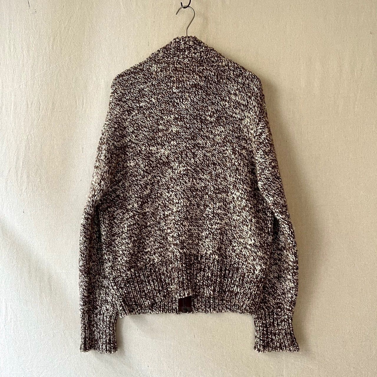 フランス製 agnes b. homme ジップアップ ニット セーター / 1 ウール 