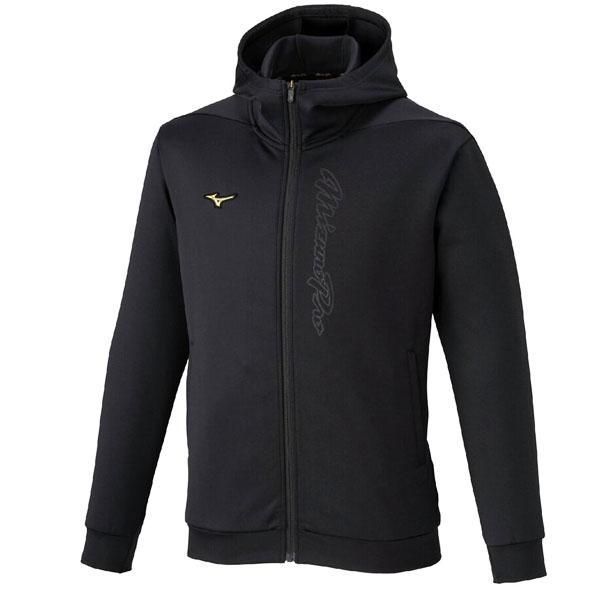 品 ミズノプロ ストレッチスウェットフーディー ブラック 12JECK7909