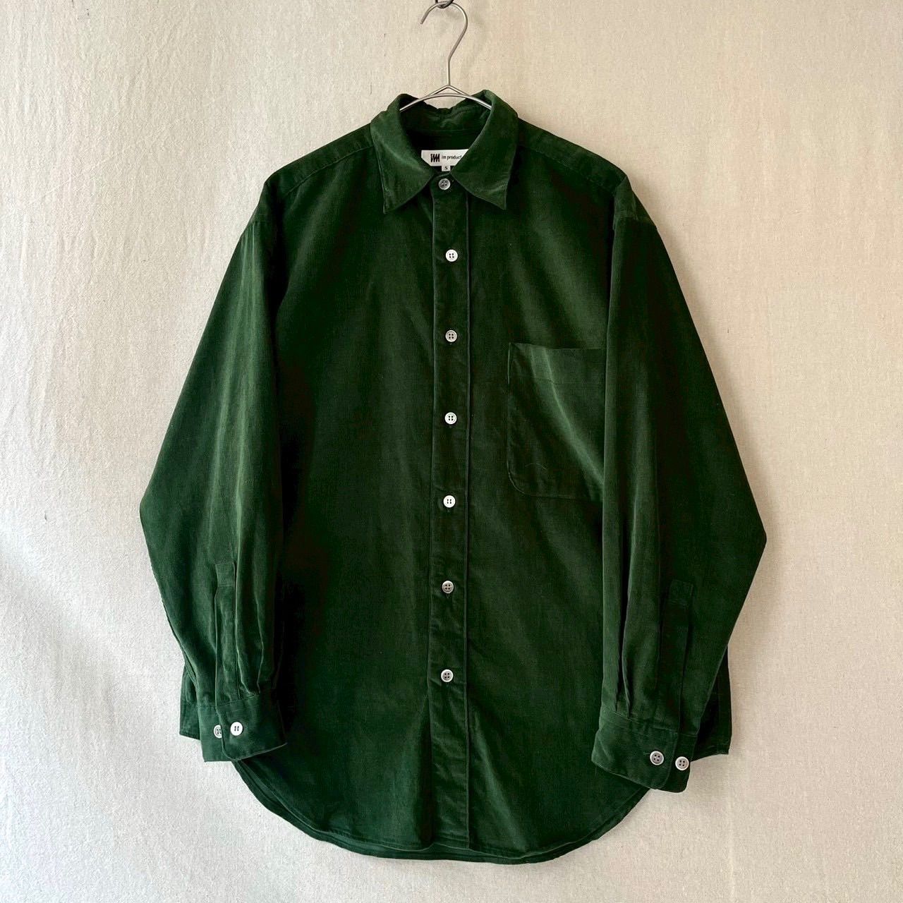 80 s 90 im ISSEY MIYAKE コーデュロイ シャツ コットン グリーン アーカイブ T 5 10046 9880