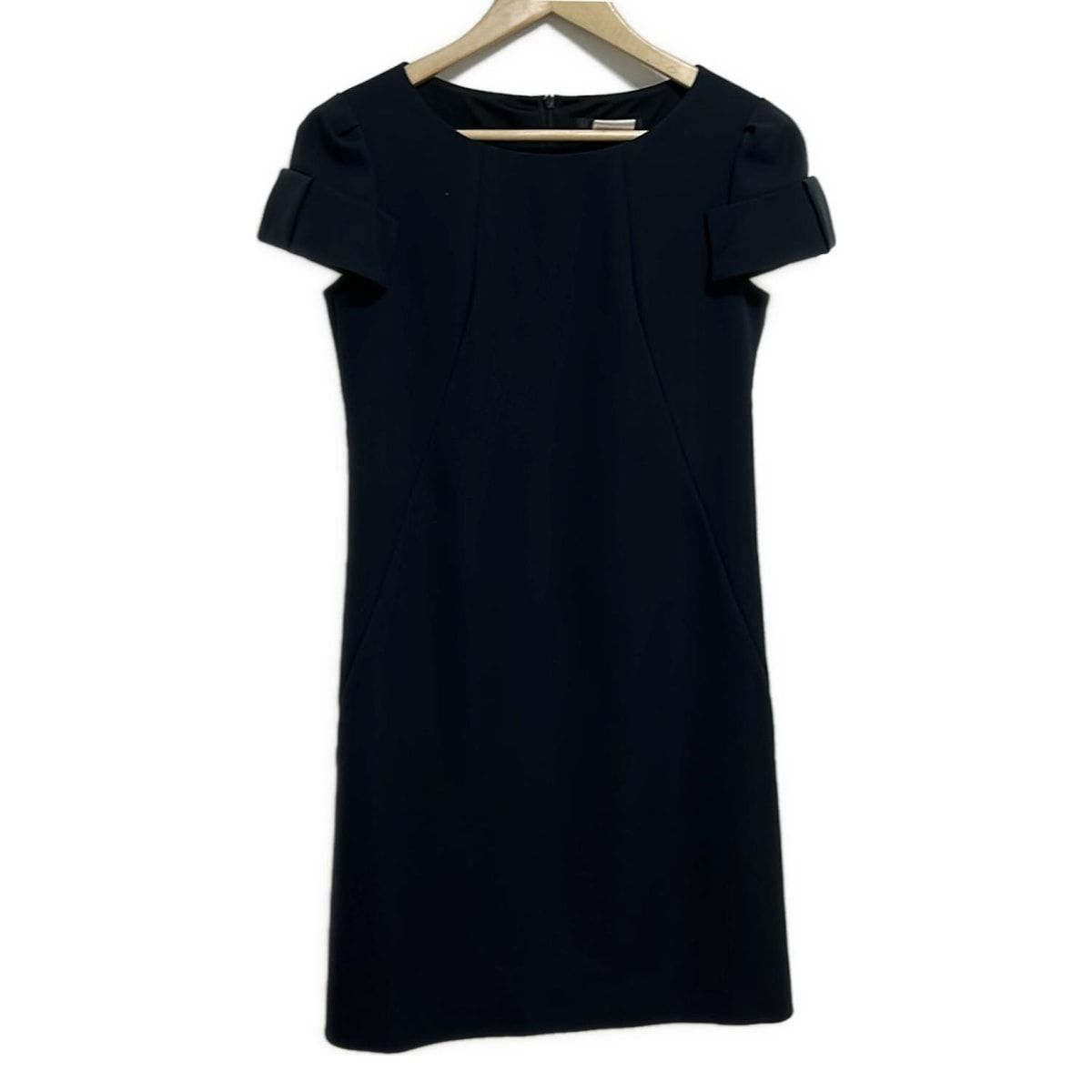 Rene(ルネ) ワンピース サイズ36 S レディース - 黒 クルーネック/半袖