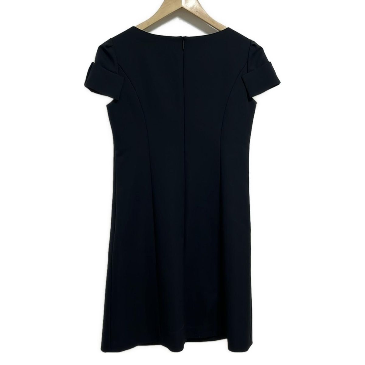 Rene(ルネ) ワンピース サイズ36 S レディース - 黒 クルーネック/半袖