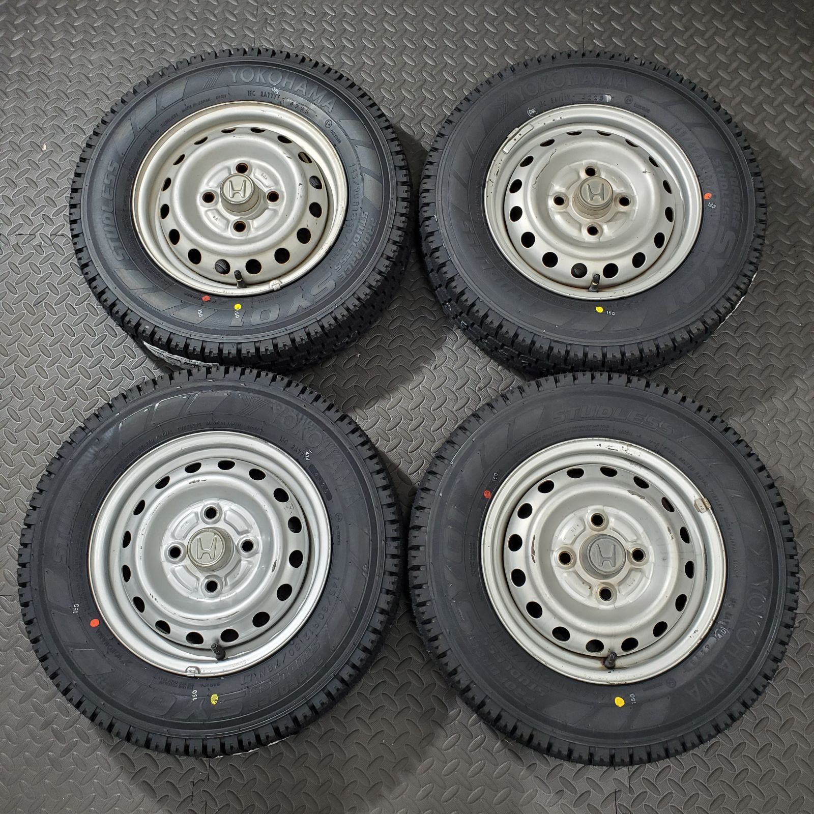 25年製 タイヤ 145 80 R 12 78 N LT ヨコハマ SY 01 V ホンダ アクティ スタッドレスタイヤ 冬タイヤ 1178