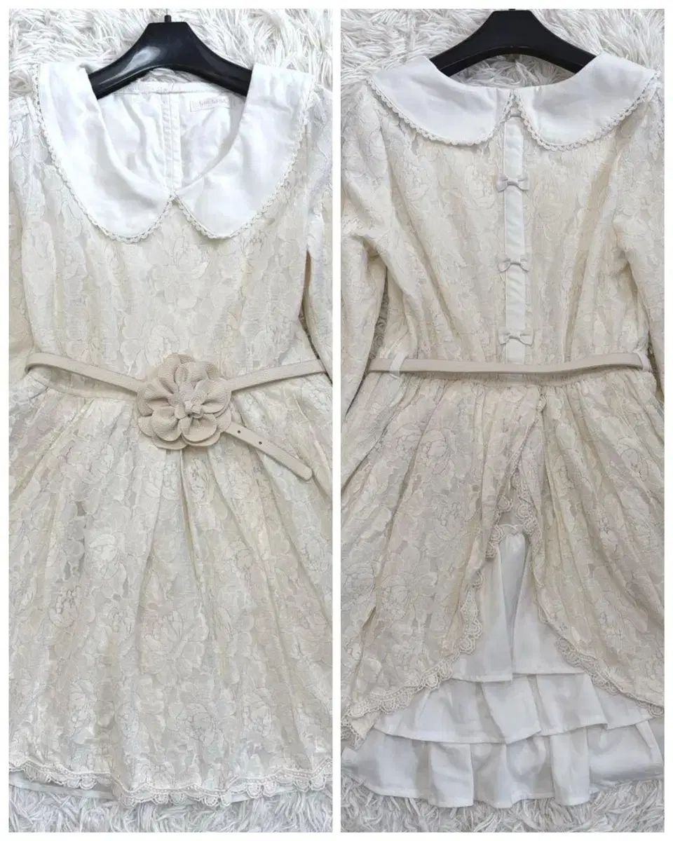 リズリサ LIZ LISA ティアード - リボン バイ 花柄 レース ONE PIECE