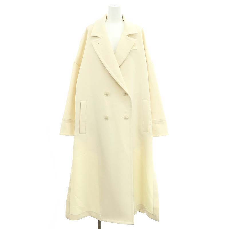 デレス deres Willow トレンチコート スプリングコート ロング ダブル F アイボリー DO OS