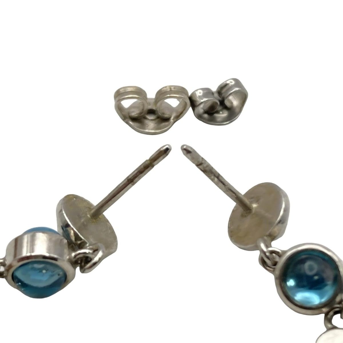 GUCCI グッチ ピアス - シルバー×ライトブルー ハート MERCADOAVALIA_COM_BR