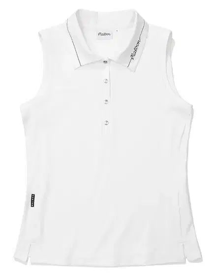 マルボンゴルフ レディース ノースリーブ Tシャツ 白